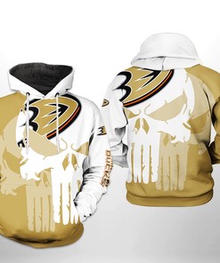 Us Flag 3D All Over Print Zip Up Hoodie - Anaheim Ducks Nhl Edition