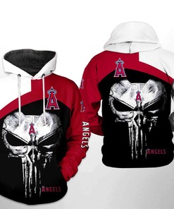 Us Flag Camo Veteran 3D All Over Print Zip Up Hoodie - Los Angeles Angels Mlb Edition