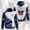 Usa Sports All Over Print 3D Hoodie Featuring Atlanta Braves