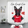 Valentine'S Day Dog Shower Curtain For A Lovable Bathroom Decor