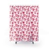 Valentine's Day Decor Lovely Hearts Shower Curtain - Print Shower Curtain