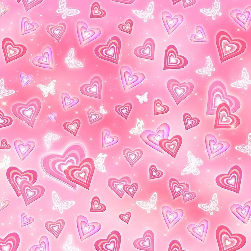 Valentines Day Early 2000S Roman Heart Shower Curtain For Bathroom Decor With Full Size Curtain - Image 2