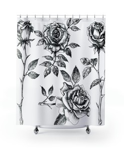 Valentine's Day Love Hearts Truck Cupid Bathroom Decor Mat Shower Curtain for a Romantic and Playful Bathroom Design