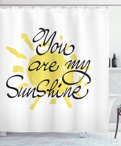 Valentines Sun Romance White Shower Curtain, Perfect for Romantic Couples, Waterproof and Eye-catching