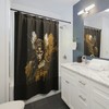 Valkyrie Ink Splash, Viking Knotwork and Story - Unique Shower Curtains for Housewarming Gift
