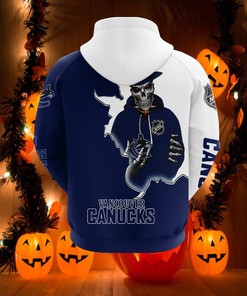 Vancouver Canucks All Over Print Zipper Hoodie For Fans