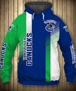 Vancouver Canucks Thunder Design All Over Print 3D Pullover Nhl Hoodie