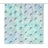 Vapor Wave Dolphin Shower Curtain, Funny Retro Bath Decor by Vantaso