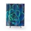 Variegated Cactus Shower Curtain, Perfect Plant Gift Home Decor by Vantaso