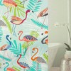 Variety Bathroom Shower Curtain with Flamingos, Peacocks, Seahorses, Damask and Ikat Patterns - Kids Bathroom Decor