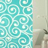 Variety Shower Curtain with Lagoon, Paisley, Damask, Peacock, Floral and Geometric Patterns, 72x72