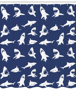 Various Gestures Humorous Print Shower Curtain for Your Bathroom