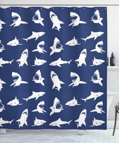 Various Gestures Humorous Print Shower Curtain for Your Bathroom