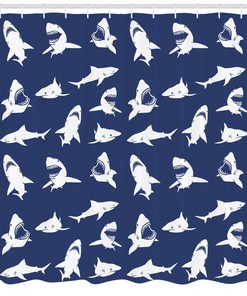 Various Gestures Humorous Print Shower Curtain for Your Bathroom