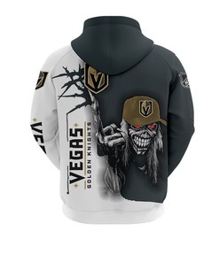 Vegas Golden Knights All Over Print Zip Hoodie Pullover Gift For Fans