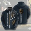 Vegas Golden Knights Cartoon Graphic All Over Print 3D Zip Hoodie For Fans