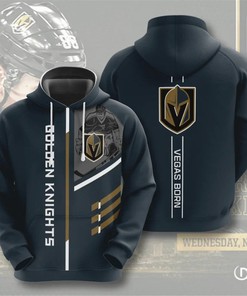 Vegas Golden Knights Cartoon Graphic All Over Print 3D Zip Hoodie For Fans
