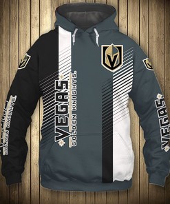 Vegas Golden Knights Thunder Design All Over Print 3D Pullover Nhl Hoodie