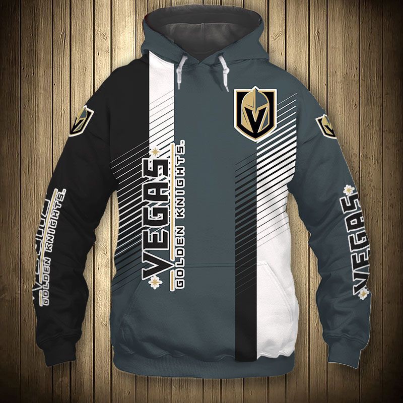 Vegas Golden Knights Thunder Design All Over Print 3D Pullover Nhl Hoodie