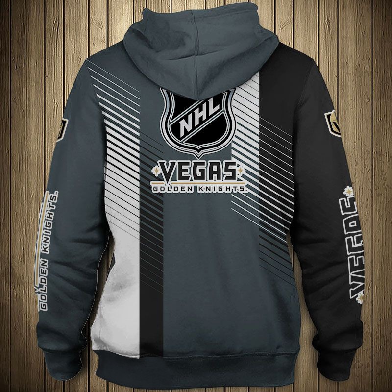 Vegas Golden Knights Thunder Design All Over Print 3D Pullover Nhl Hoodie