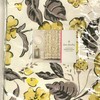 Vera Bradley HUMMINGBIRD BLOOMS Fabric Shower Curtain Gray Yellow Floral New, 72x72