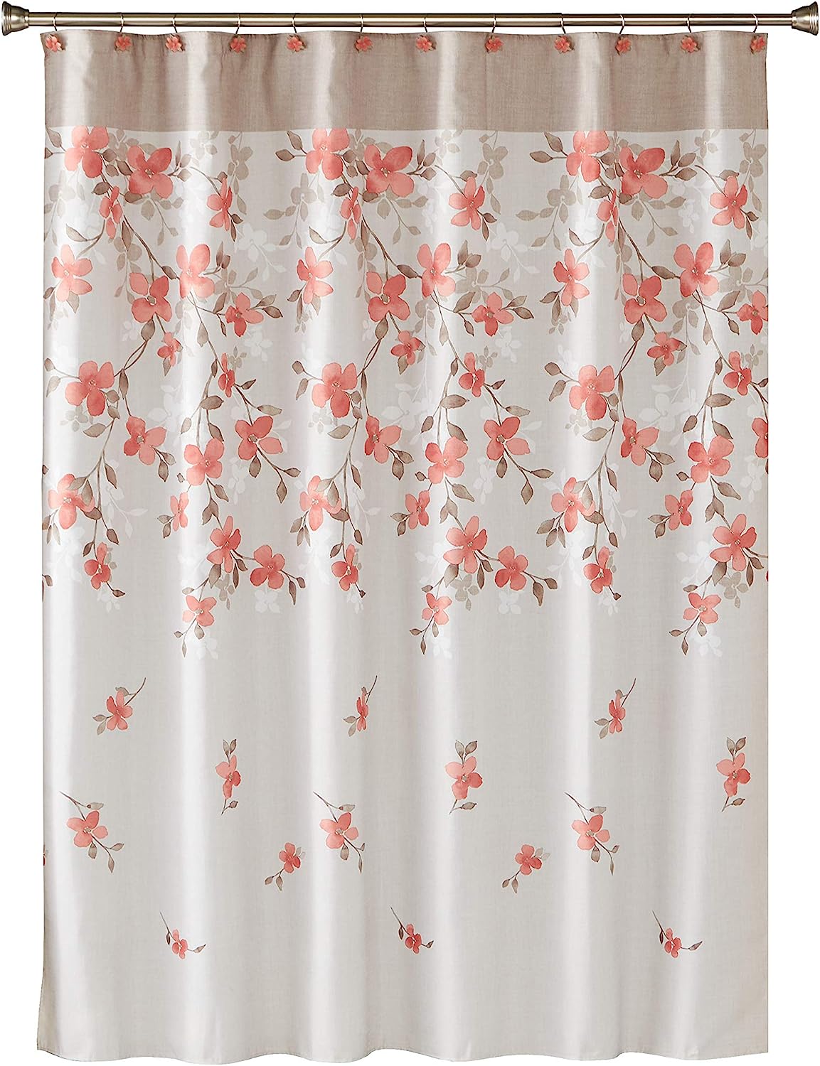 Vern Yip Whale Waves Shower Curtain, Dove Gray Bathroom Decor
