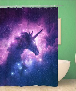 Vibrant 60S Hippie Colorful Pink Magic Mushrooms Psychedelic Shower Curtain