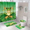 Vibrant And Fun Frog Shower Curtain For Bathrooms - A Perfect Addition To Your Bathroom Decor