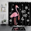 Vibrant Blue Snowflake Print Waterproof Shower Curtain Bathroom Decor