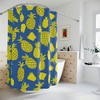 Vibrant Botanical Fruit Pineapple Shower Curtain 