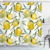 Vibrant Citrus Plants Garden Print Shower Curtain For Bathroom 