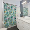 Vibrant Colorful Mushrooms Print Shower Curtain For Unique Bathroom Decor