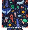 Vibrant Dolphin Shell Octopus Shower Curtain - Waterproof Fabric Bathroom Curtain