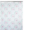 Vibrant Flamingo Palm Print Shower Curtain Set For A Colorful Bathroom