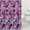 Vibrant Floral Fabric Bath Shower Curtain For Garden Bathroom 