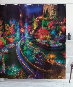 Vibrant Garden Printed Shower Curtain - Add Natural Vibes To Your Bathroom