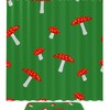 Vibrant Green Mushroom Shower Curtain To Enhance Your Bathroom Decor