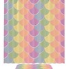 Vibrant Mermaid Scales Print Shower Curtain For Colorful Bathroom Decor