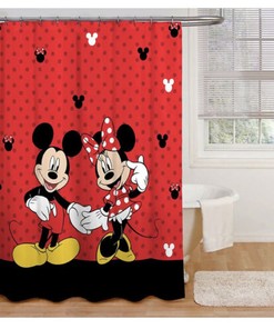 Vibrant Mickey And Minnie Mouse Classic Shower Curtain For A Disney-Inspired Bathroom
