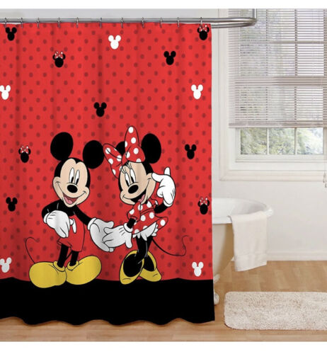 Vibrant Mickey And Minnie Mouse Classic Shower Curtain For A Disney-Inspired Bathroom