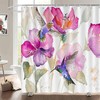 Vibrant Nature Painting Fabric Shower Curtain for a Stylish Bathroom Dcor