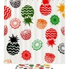 Vibrant Pineapple Print Colorful Waterproof Shower Curtain For Unique Bathroom Decor