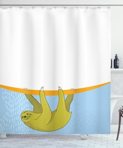 Vibrant Rainforest Plants Shower Curtain, Add a Pop of Color to Your Bathroom 