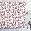 Vibrant Scene Of Ethnic Koi Fish Floating Shower Curtain