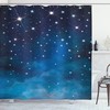 Vibrant Star Ombre Sky Night Shower Curtain for an Eye-catching Bathroom