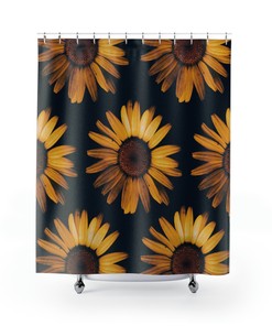 Vibrant Sunflower Shower Curtain for Stunning Bathroom Decor