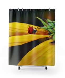Vibrant Sunflower Shower Curtain for a Beautiful Bathroom