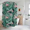 Vibrant Tropical Leaf Shower Curtain for a Playful Bathroom Decor