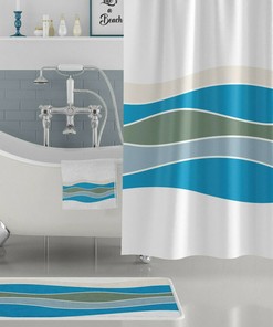 Vibrant Tropical Ocean Vibes Shower Curtain For A Fun Bathroom Refresh