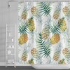Vibrant Tropical Pineapple Shower Curtain for Bathroom Decor 